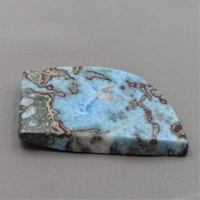 Larimar plate polished 95g, Dominican republic