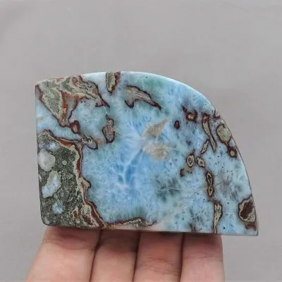 Larimar teller poliert 95g, Dominikanische Republik