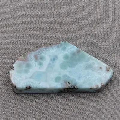 Larimar plate polished 56g, Dominican republic