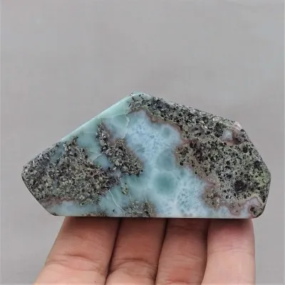 Larimar teller poliert 56g, Dominikanische Republik