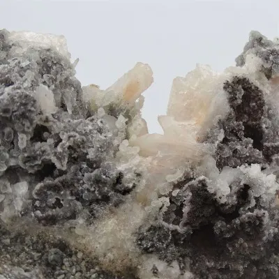 Stilbit-Druse, Calcit 1199 g, Indien