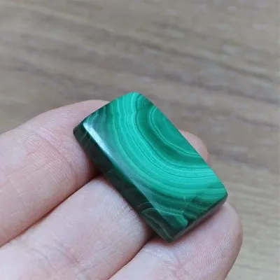 Malachit kabošon 7,1g, Kongo