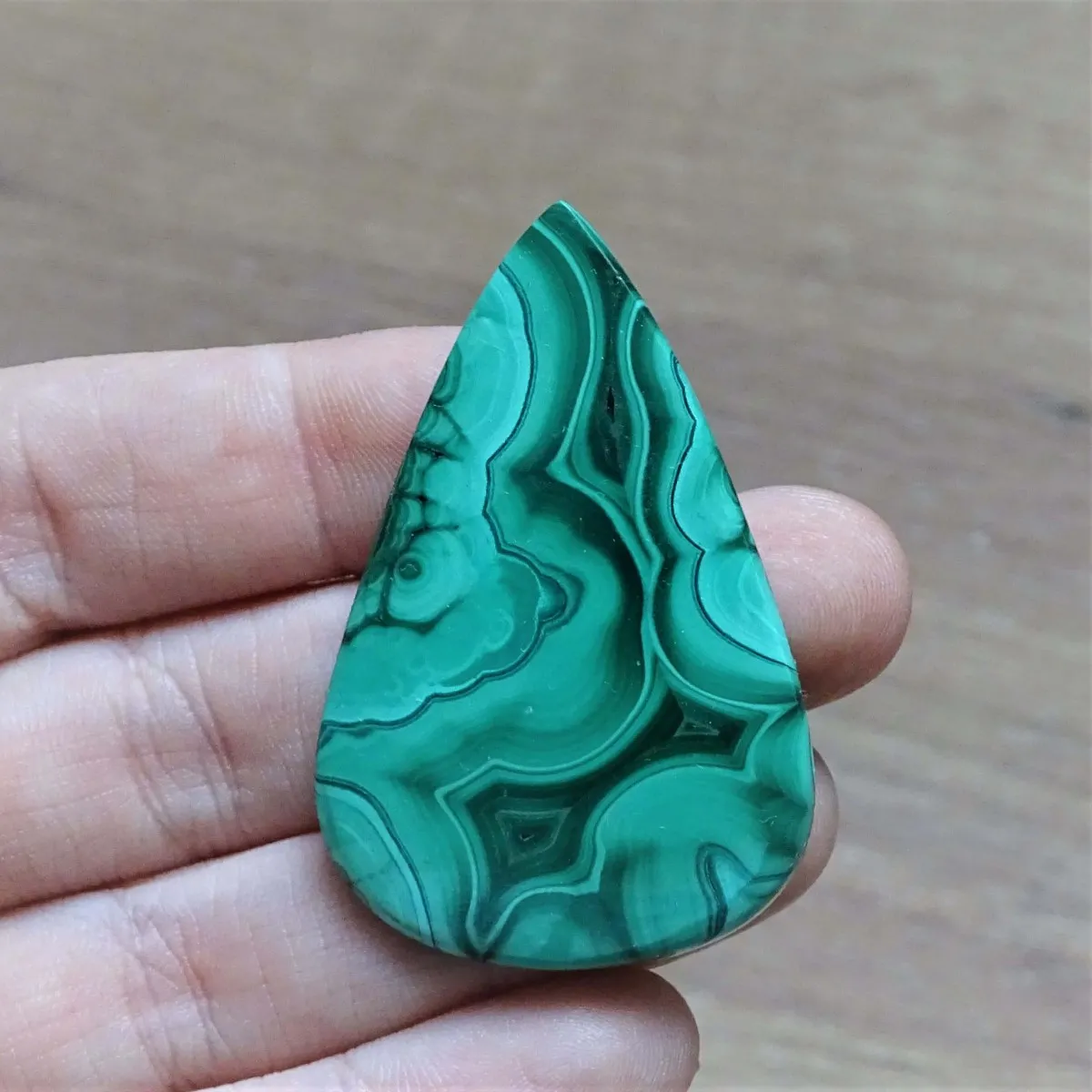 Malachite cabochon 12.8g, Congo