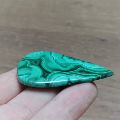 Malachite cabochon 12.8g, Congo