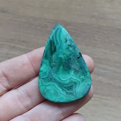 Malachite cabochon 12.8g, Congo