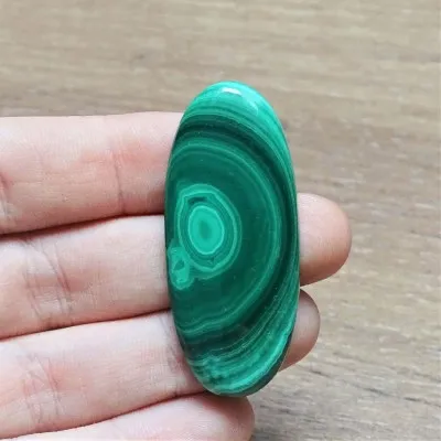 Malachite cabochon 11.9g, Congo