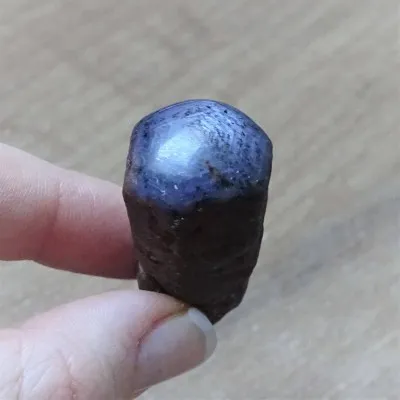 Sapphire with ruby raw crystal 37.1g, India