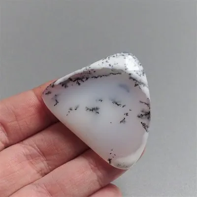 Dendritic opal (merlinite) cabochon 13.9g, Madagascar