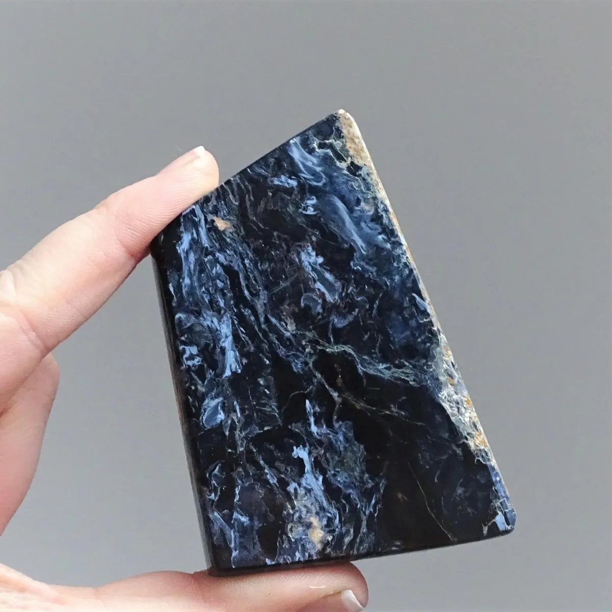Pietersit polished natural mineral 114g, Namibia