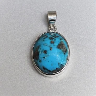 Turquoise genuine pendant 13,6g, certificate of authenticity, USA