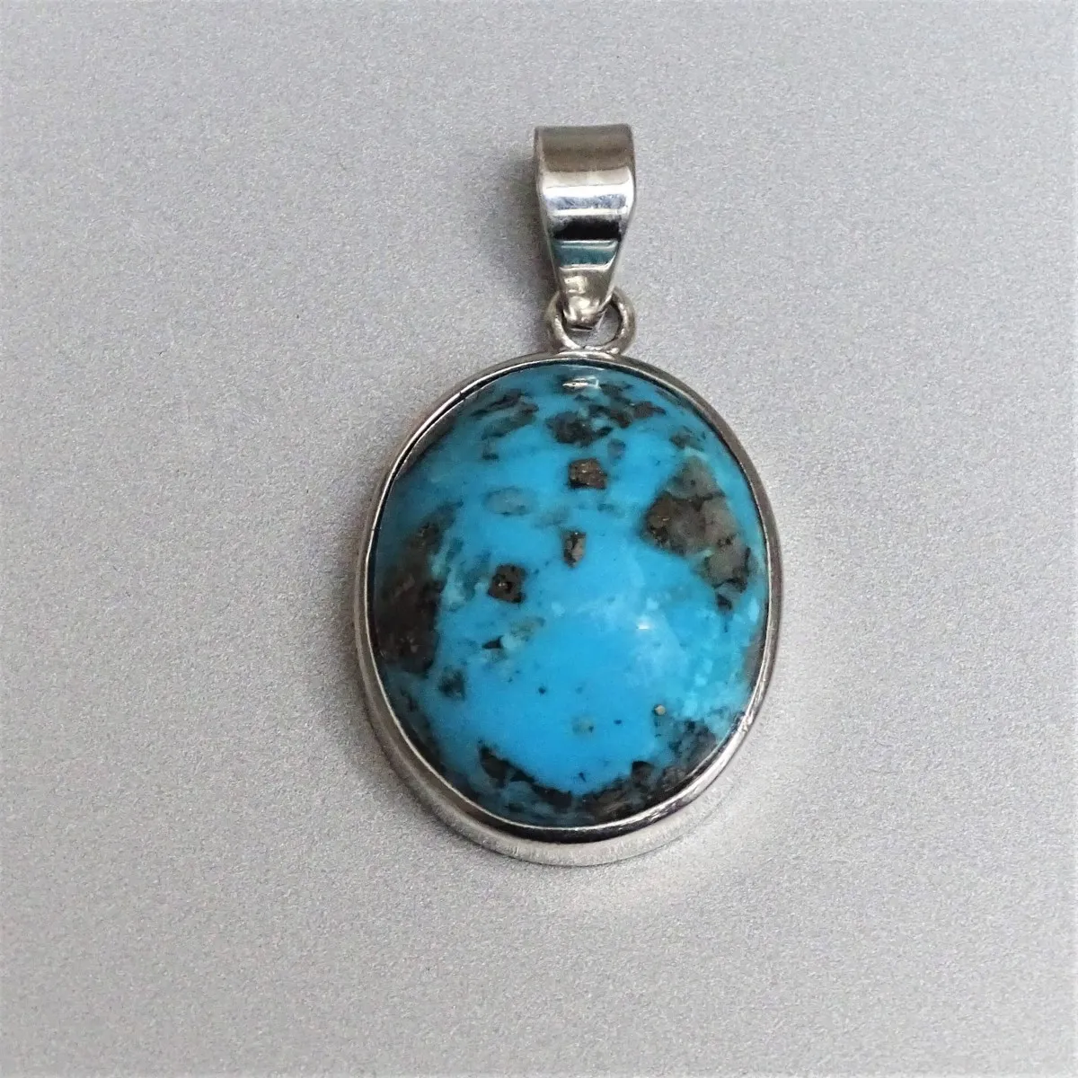 Turquoise genuine pendant 13,6g, certificate of authenticity, USA