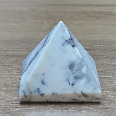 Dendritic opal (merlinite) pyramid 96g, Madagascar