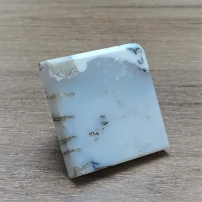 Dendritic opal (merlinite) pyramid 122g, Madagascar