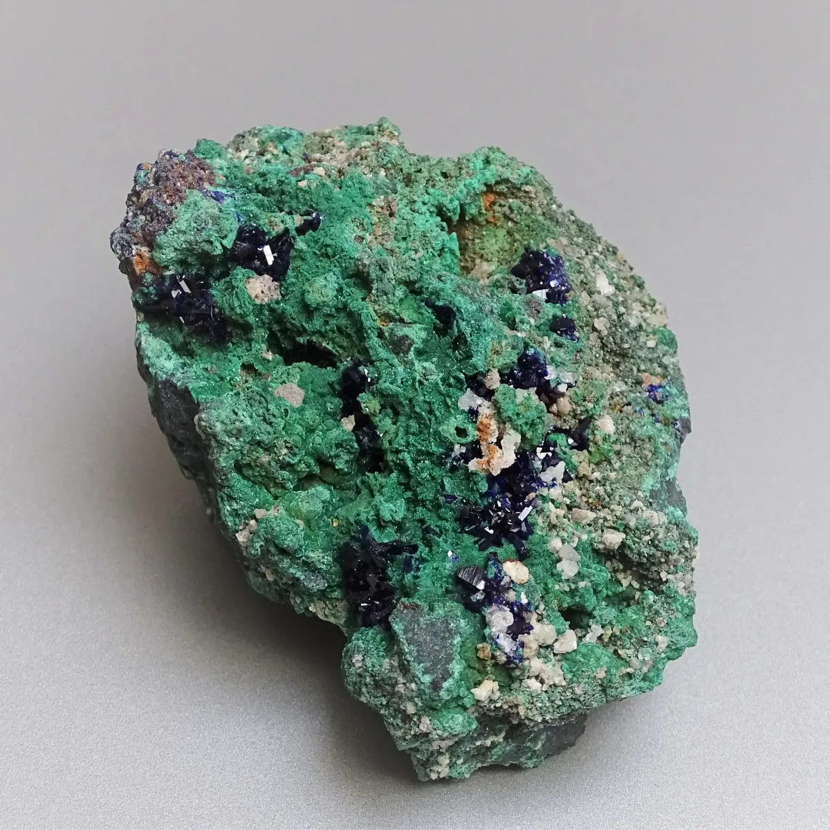 Azurit-Kristalle im Gestein 269g, Marokko