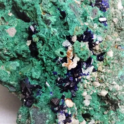 Azurite crystals in rock 269g, Morocco