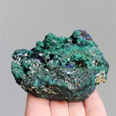 Azurite crystals in rock 269g, Morocco