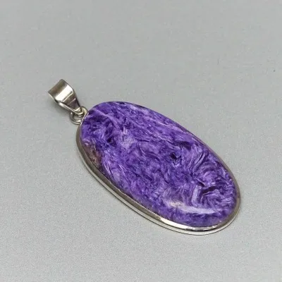 Charoit-Anhänger in Silber 17,2g, Jakutsk Russland