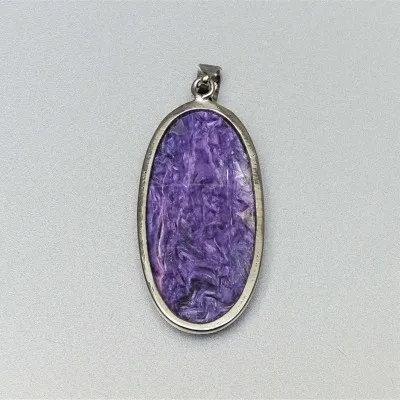 Charoit-Anhänger in Silber 17,2g, Jakutsk Russland
