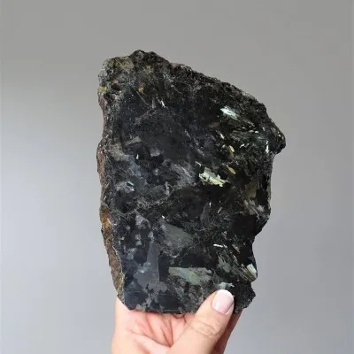 Nuummite polished 529g, Greenland, unique rare collection piece