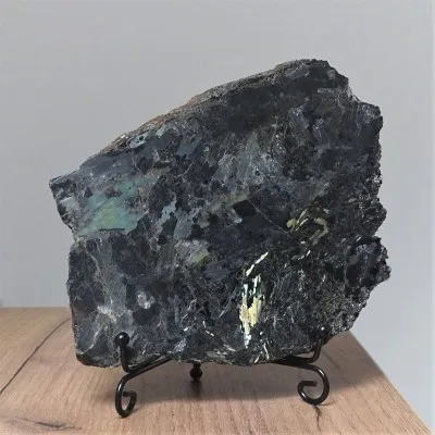Nuummite polished 564g, Greenland, unique rare collection piece
