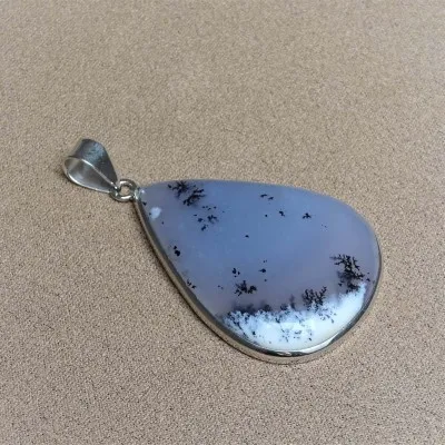Dendritischer Opal (Merlinit) Anhänger 19g, Madagaskar