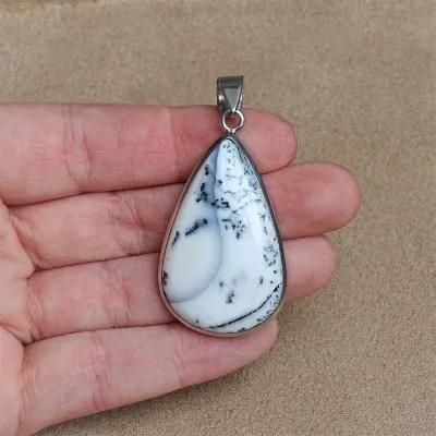 Dendritischer Opal (Merlinit) Anhänger 12,2g, Madagaskar