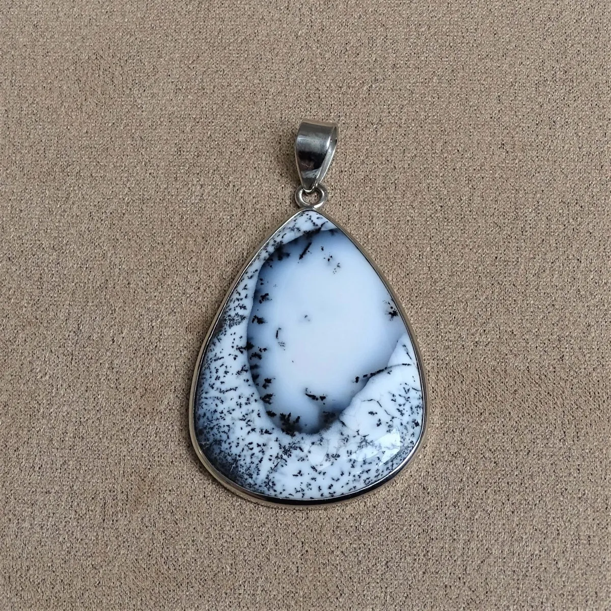 Dendritischer Opal (Merlinit) Anhänger 15,9g, Madagaskar