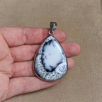 Dendritischer Opal (Merlinit) Anhänger 15,9g, Madagaskar