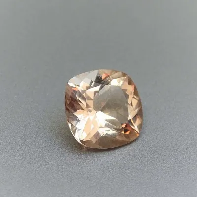 Morganite 10.20ct, certificate, Brazil