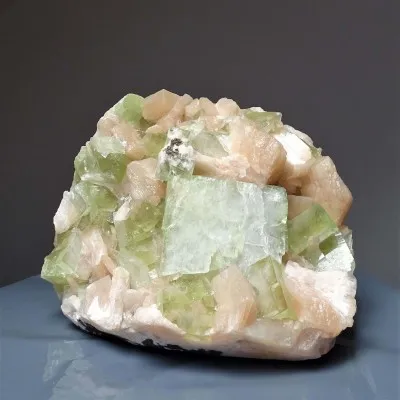 Grüner Apophyllit, Stilbit 2032g, Indien