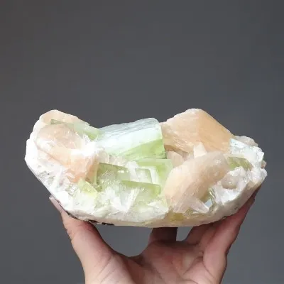 Grüner Apophyllit, Stilbit 2032g, Indien