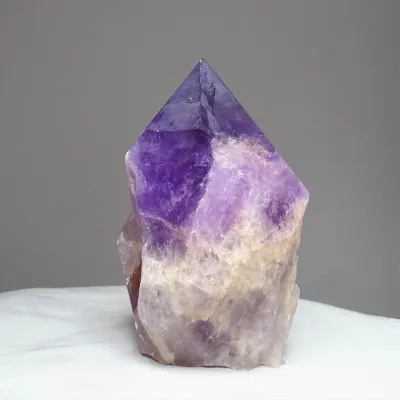 Amethyst natural crystal with ametrine, elestial 1694g, Bolivia