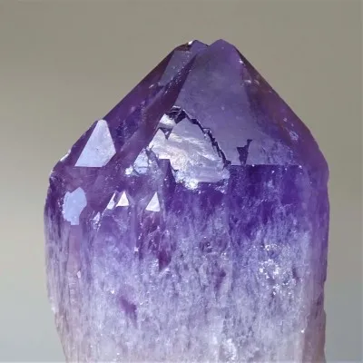 Amethyst natural crystal with ametrine, elestial 786g, Bolivia