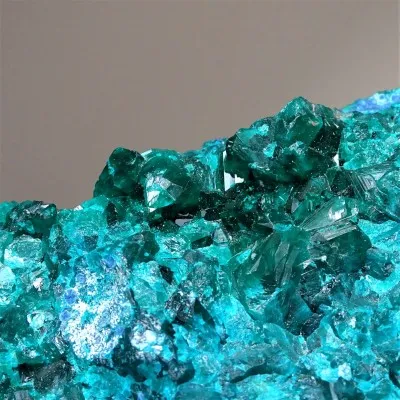 Dioptas natural crystals in rock 1526g, Congo