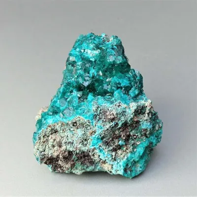 Dioptas natural crystals in rock 164g, Congo