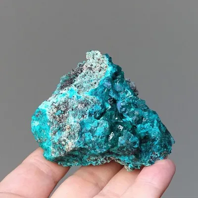 Dioptas natural crystals in rock 164g, Congo