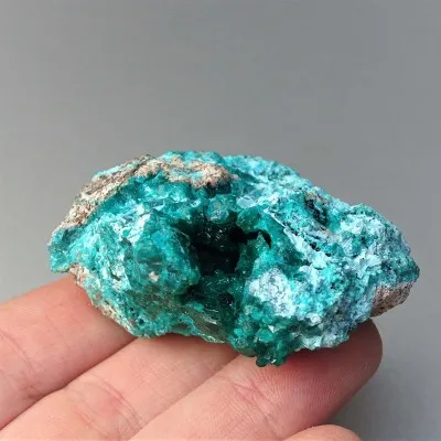 Dioptas natural crystals in rock 52g, Congo
