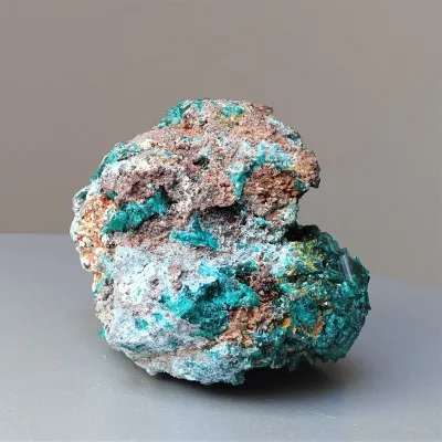 Dioptas natural crystals in rock 207g, Congo