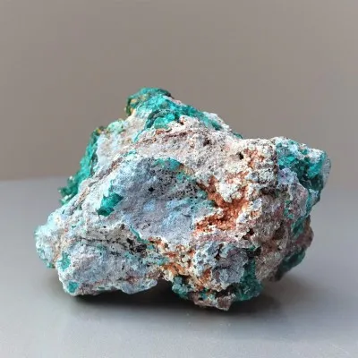 Dioptas natural crystals in rock 207g, Congo