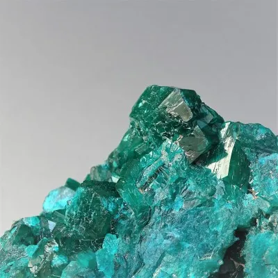 Dioptas natural crystals in rock 252g, Congo