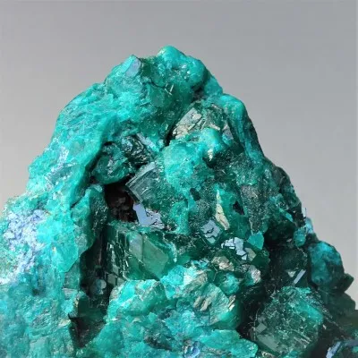 Dioptas natural crystals in rock 252g, Congo
