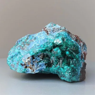 Dioptas natural crystals in rock 413g, Congo