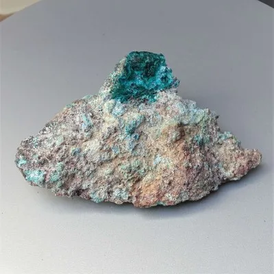 Dioptas natural crystals in rock 266g, Congo