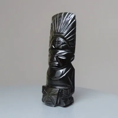 Obsidián zlatý, Aztécký totem 124g, Mexiko