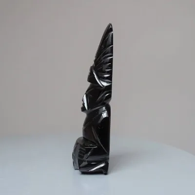 Golden obsidian, Aztec totem 124g, Mexico