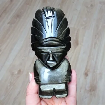 Obsidián zlatý, Aztécký totem 207, Mexiko