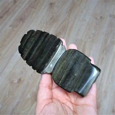 Golden obsidian, Aztec totem 207g, Mexico