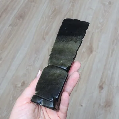 Goldener Obsidian, aztekisches Totem 231g, Mexiko