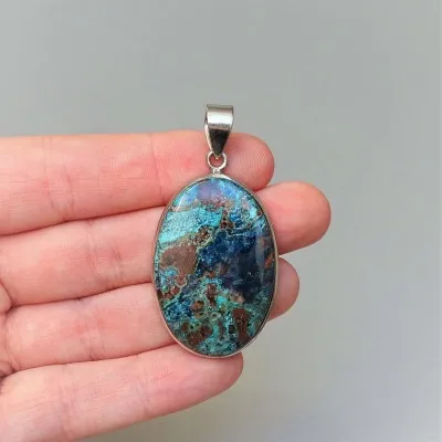 Quantum quattro natural mineral pendant 13.4g, Namibia