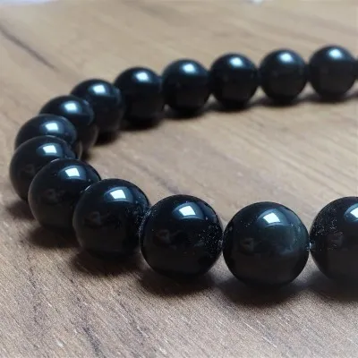 Korálky - OBSIDIÁN DUHOVÝ- Ø 10,0 mm